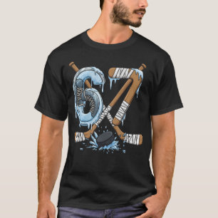 Camiseta Divertido 67 Hóquei no Gelo Drip Número 67 Gelo