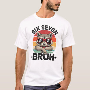 Camiseta Divertido 67 Meme Meninos Crianças 6 7 Seis Sete B