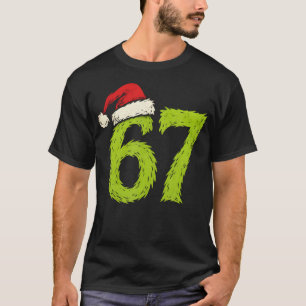 Camiseta Divertido 67 Natal Seis Sete Meme 6 7 Adolescentes