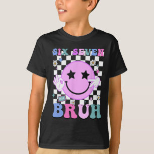 Camiseta Divertido 6 7 Meme Fofo Geração Alpha Professor Se