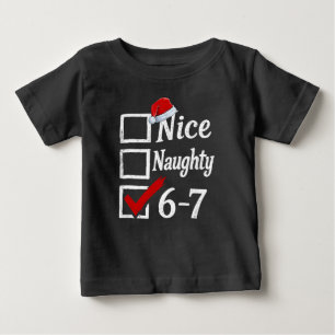 Camiseta Divertido 6-7 Meme Legal Safado 67 Natal Rotação C