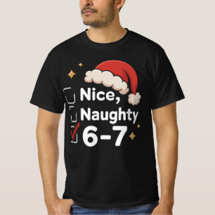 Camiseta Divertido 6 7 Meme Legal Safado 67 Natal Rotação C