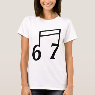 Camiseta Divertido 6 7 Seis Sete Meme 67 Professor de Músic