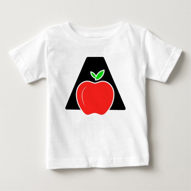Camiseta Divertido A de Maçã  (Frente)
