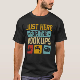 Camiseta Divertido Acampamento RV Acampante Camping Estou A
