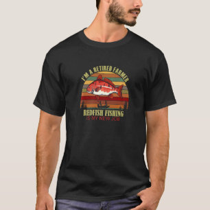 Camiseta Divertido Agricultor Aposentado Novo Emprego Pesca