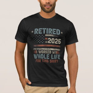 Camiseta Divertido Antigo Aposentado 2025 Aposentadoria Hom