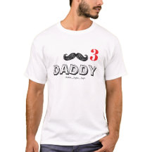 divertido bigode legal personalizado papai e nomes