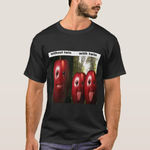 Camiseta Divertido Bobo Ai Apple Geração Z Meme Brainrot Hu