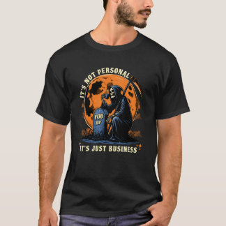 Camiseta Divertido Ceifador de Halloween Não é Pessoal Apen