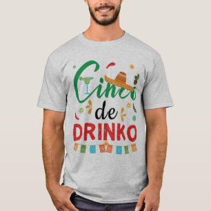 Camiseta Divertido Cinco de Drinko Cinco de Mayo Presente B