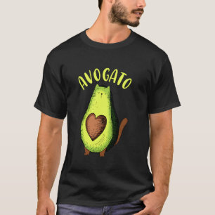 Camiseta Divertido Cinco De Mayo Avogato Gato Abacate Méxic