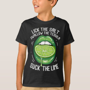 Camiseta Divertido Cinco De Mayo Lamber Sal Gargarejar Tequ