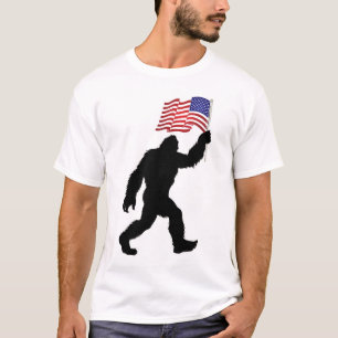 Camiseta DIVERTIDO Dia da Independência BIGFOOT 4 de Julho