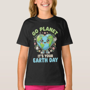 Camiseta Divertido Dia da Terra Vá Planeta É o Seu Dia da T