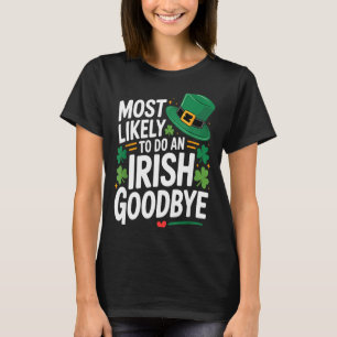 Camiseta Divertido dia de st. patrick provavelmente fará um