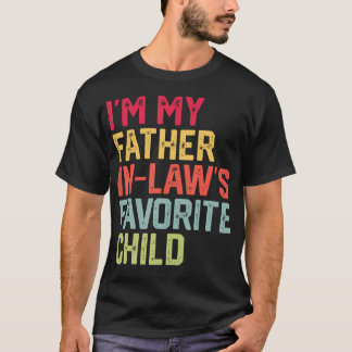 Camiseta Divertido Dia dos Pais EU Sou O Filho Favorito Do