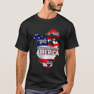 Camiseta Divertido Donald Trump Bandeira Americana Canadá G