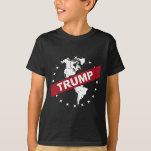 Camiseta Divertido Donald Trump Bandeira Americana Canadá G