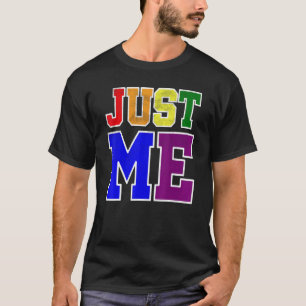 Camiseta Divertido E Negrito Apenas Eu No Orgulho Lgbt Rain