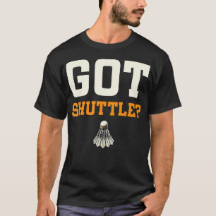 Camiseta Divertido Entusiasta de Badminton de Peteca