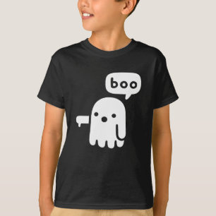 Camiseta Divertido Fantasma De Desaprovação Boo Halloween