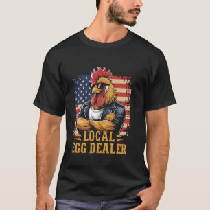 Camiseta Divertido Fazendeiro Americano Amante de Frango Co