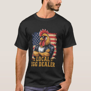 Camiseta Divertido Fazendeiro Americano Amante de Frango Co