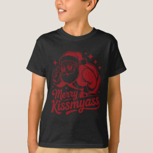 Camiseta Divertido Feliz Beije Meu Natal Divertido Papai No