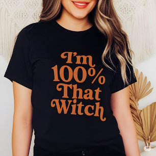Camiseta Divertido Halloween Eu Sou Aquela Bruxa