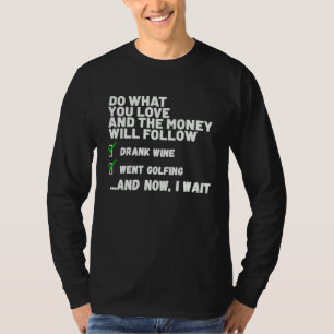 Camiseta Divertido Homens Mulheres Cristão Rezou Foi Golfe