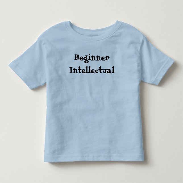 Camiseta Divertido Intelectual Iniciante  (Frente)
