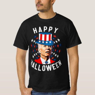 Camiseta Divertido Joe Biden Feliz Halloween Para O Quarto 