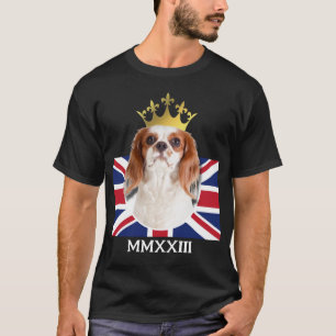 Camiseta DIVERTIDO KING CHARLES Spaniel Union Jack