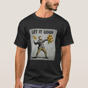 Camiseta Divertido Let It Gogh Vincent Van Gogh Noite Estre