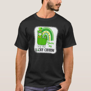 Camiseta Divertido Llama do Dia de São Patrício Arco-íris D