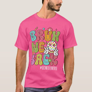 Camiseta Divertido mano estamos de volta Enfermeira da esco