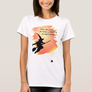 Camiseta Divertido Melhor de Nós Monta uma Vassoura Hallowe