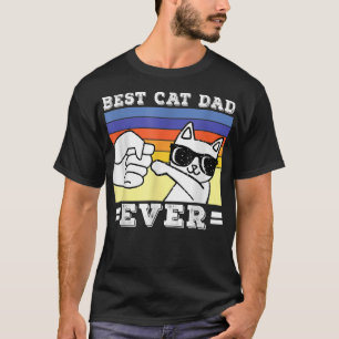Camiseta Divertido Melhor Pai de Gato de Todos os Tempos Pa