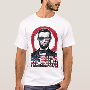 Camiseta Divertido Merica Patriótico Presidente Antigo Veto