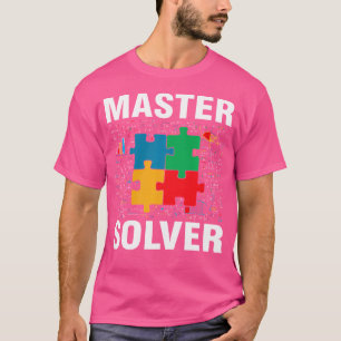 Camiseta Divertido Mestre Solucionador de Quebra-Cabeças Am