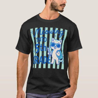 Camiseta Divertido Miando Para Amantes de Gatos da 5ª Série
