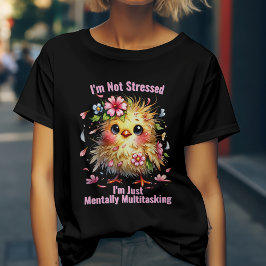 Camiseta Divertido Multitarefa Mentalmente