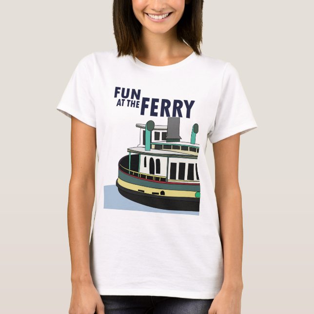 Camiseta Divertido Na Viagem De Ferry (Frente)