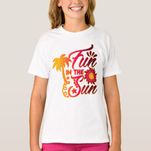 Camiseta Divertido no Sol   Citação de Texto de Verão e Ave