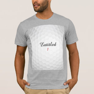 Camiseta Divertido Nome de Golfe Inicial 1 Personalizado co