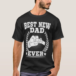 Camiseta Divertido Novo Pai Primeiro Pai Antigo Dia dos Pai