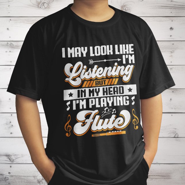 Camiseta Divertido Ouvindo Dentro da Minha Cabeça Estou Toc (Criador carregado)