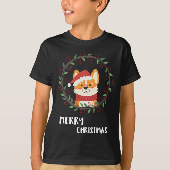 Camiseta Divertido Papais noeis de Natal Feliz (Frente)