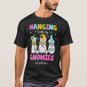 Camiseta Divertido Pendurado Com Minha Equipe de Limpeza En